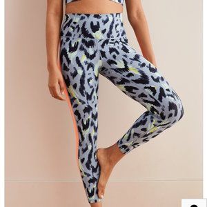Aerie Blue Leopard Print Workout Leggings